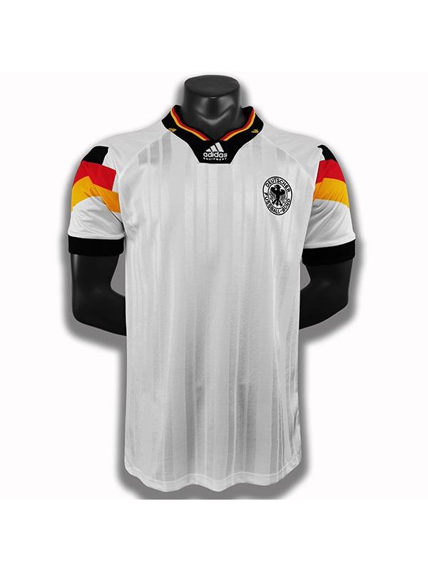 Germany home retro soccer jersey sportwear men's 1st soccer shirt football sport t-shirt 1992-1993